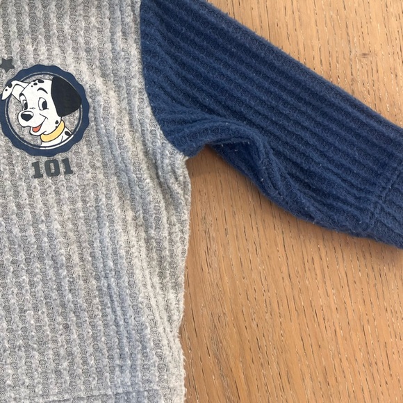 Disney 101 Dalmatians sweatshirt hoodie 9 months Blue Gray Green Dog - Picture 5 of 8